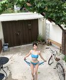 3点式セットビキニ水着モノキニセクシービーチ海モノキニタンキニ旅行 WQ7-XYX3044