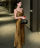 ロングドレス キャバドレス セクシー 上品 サテン バイアスカット ゴールド パーティー JC2-AQR3266