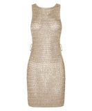 サンドレス ミニドレス 谷間見せ おしゃれ クロシェ編み hot girl WQ2-CM81688