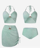 3点式セットビキニ水着ワンピビーチ海旅行ハワイセクシー温泉 WQ7-YWTY2532