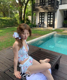 水着ビキニホルターネックタンキニ花柄セクシー温泉ビーチ海旅行モノキニ WQ7-YQ-HHsX3BSNLL