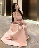 【3色】Lady's coco ロングドレス キャバドレス セクシー フレンチ ワイドストラップ エレガント タイト 上品 ウエストマーク Aライン リボンデザイン JC2-CD7-337-31130860