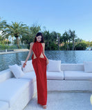 Lady's coco ロングドレス キャバドレス セクシー ルージング ホルターネック デザイン ラメ系ミニドレス パーティー 上品 LW2-XHY918211