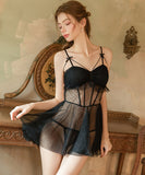 ルームウェア ランジェリー セクシー ウエストシェイプ 細見え メッシュ素材 谷間メイク 誘惑 JC8-GRX6796