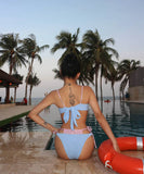 【2色】ビキニ水着セクシー温泉ビーチ海三角ビキニモノキニタンキニSNS話題 WQ7-CF-SNMZ1155