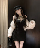 ミニドレス キャバドレス セクシー ホルターネック フレンチシック 着痩せ パーティー クラブ JC2-XKDD310-3302-Sep8