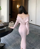 Lady's coco ロングドレス キャバドレス セクシー ボディコン マーメイドドレス エレガント 二次会 披露宴 上品  LW2-XKDD426-7937-Sep13