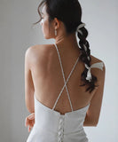 【2色】ロングドレス キャバドレス パーティードレス シンプル フィット感 上品 リボン キャミソール ホルターネック バースデー パーティー JC2-JSXA868