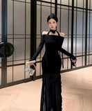 Lady's coco ロングドレス キャバドレス セクシー ボディコン マーメイドドレス 結婚式 二次会 披露宴 パーティー 上品 LW2-CD7-238-86960550