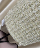 手作りドレスツイードドレス高級感ミニドレスセレブ風キラキラ宴会パーティー着痩せ気質 WQ2-GZXX002