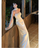 ロングドレス キャバドレス セクシー ベアトップ 着痩せ ショール付き スパンコール パーティー 誕生日 JC2-XHY919335