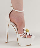 Lady's coco ハイヒール  ファッション パーティー ヒール サンダル ストーム付き オープントゥ ストラップ レディース LW5-XLMY-9966-285