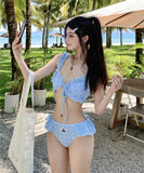 【2色】水着 ビキニ セクシー ガーリー キュート 小胸さん向け 清楚系 温泉 リゾート ビーチ INS映え JC7-DP-A23028