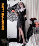 【4点セット】 セクシー コスプレ ハロウィン シスターコスチューム クロス マリア風 舞台用コスチューム 制服パーティー JC2-XJ9040