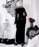 【2点セット】 セクシー コスプレ ハロウィン レトロ ゴシック ベルベット シスター ハーネス アンダーグラウンド パンク スリット JC2-XJJ235