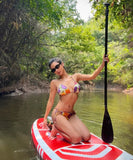 ビキニ水着三角ビキニセクシーホルターネック花柄ワンピースSNS話題 WQ7-DP-A33341