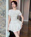 手作りドレスミニドレスAライン着痩せ気質パーティー大人可愛い花柄 WQ2-JY21728