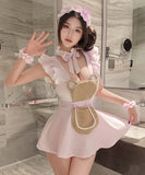 【5点セット】ランジェリー  コスプレ セクシー あざと可愛い フリル メイド風 メイドコスチューム 誘惑セット JC8-JJ1678