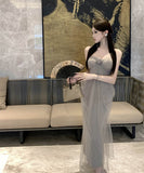 ロングドレスチュールベアトップセクシーセクシーキャバドレス宴会パーティーフラワーエレガント WQ2-ZED882341DXH437