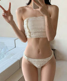 3色3点式セットベアトップ水着ビキニワンピースカワセクシーモノキニ温泉ビーチ海 WQ7-CF-SY1333