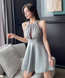 【4色】Lady's coco ミニドレス キャバドレス セクシー 着やせ Aライン ノースリーブ ウエストシェイプ ぽっこりお腹カバー 大人可愛い きれいめ 神コーデ クラブ JC2-YM8876