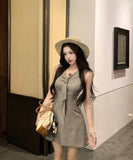 Lady's coco ミニドレス キャバドレス セクシー キラボシ レトロ ウエストシェイプ デート LW2-XKDZD335A-3105-Sep21