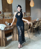 【秋新作】ロングドレス キャバドレス フレンチエレガント ワンショルダー ウエストマーク タイト シルエット 着痩せ セクシー 大人フェミニン LW2-DD5825