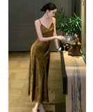 ロングドレス キャバドレス セクシー 上品 サテン バイアスカット ゴールド パーティー JC2-AQR3266