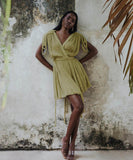 【6色】サンドレス ロングドレス 谷間見せ バックレスドレス おしゃれ クロシェ編み hot girl WQ2-CM81633