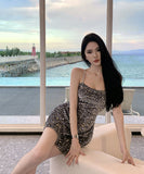 Lady's coco ミニドレス キャバドレス セクシー スパンコール キャミドレス バックリボン パーティー デート LW2-CD3-141-26120450