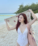 水着ビキニモノキニ花柄セクシー韓国っぽ温泉海ビーチSNS話題 WQ7-BY3029