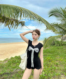 ビキニ水着モノキニ体型カバーリボン温泉大人可愛い海ビーチ旅行セクシー WQ7-BY3116