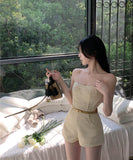 ジャンプスーツベアトップセクシーセクシー高級感おしゃれ韓国っぽ同伴 WQ2-XKD-D310-7214