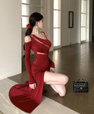 Lady's coco ロングドレス キャバドレス セクシー カットアウト スリット入り マーメイドドレス 指名 パーティー イベント JC2-ZED889186DXH343B