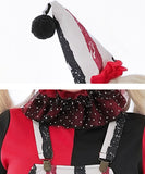 【5点セット】 かわいい コスプレ ハロウィン ホラー ピエロ コスチューム 仮装 制服パーティー JC2-XJ4267