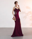 【6色】ロングドレス セクシー 谷間見せ party 気質 エレガント 宴会 YH2-YEY1536#