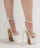 Lady's coco ハイヒール  ファッション パーティー ヒール サンダル ストーム付き オープントゥ ストラップ レディース LW5-XLMY-9966-285