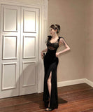 ロングドレスイベントキャバドレスチュールエレガント着痩せ気質宴会パーティー気質セクシー WQ2-ZED888617DXH238A