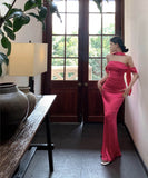 ロングドレスオフショルダーセクシーナイトクラブキャバドレス高級感パーティーキャバクラ WQ2-XHY2023