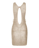 サンドレス ミニドレス 谷間見せ おしゃれ クロシェ編み hot girl WQ2-CM81688