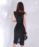 膝丈ドレスエレガントセクシーキャバドレスタイトドレスchic個性感着痩せ気質 WQ2-ZED882555BH506