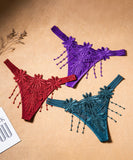 【7色】フリンジ Tパンツ 下着 パンツ 透け感 セクシー MY8-ZR2283