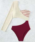 ビキニ水着非対称タンキニウエストカードセクシー気質バックレスおしゃれビーチ海温泉体型カバー WQ7-AQD3016