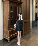 【2点セット 】ミニドレス キャバドレス セクシー レトロ  ウエストシェイプ デート LW2-XKDD426-6312-Sep12