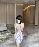 ミニドレスキャバドレスレースホルターネックバックレスドレスセクシーパーティー女子力 WQ2-MXX753