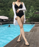 【2色】ビキニ 水着 モノキニ バックレス 体型カバー 韓国風 レース カットアウト 温泉 SNS話題 ビーチ 海 旅行 JC7-YZ-MYS101