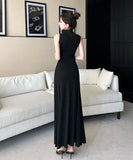 【ミニ＆ロング】ロングドレス キャバドレス セクシー オフショルダー ボディコン メタルバックル クラブ JC2-ZED885051DXH443