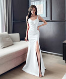 【3色】ロングドレス セクシー ボディコン ノースリーブ ディープVネック 上品 スリット 着やせ パーティー JC2-YM9206