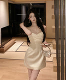 【2色】Lady's coco ミニドレス キャバドレス エレガント フレンチ メッシュ ビジューデザイン ノースリーブ ボディコン JC2-XKDD310-3393-Oct10