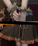 【4点セット】 かわいい コスプレ ハロウィン ダーク 魔女 ロビンフッド エルフ かかし コスチューム 制服パーティー JC2-X9051